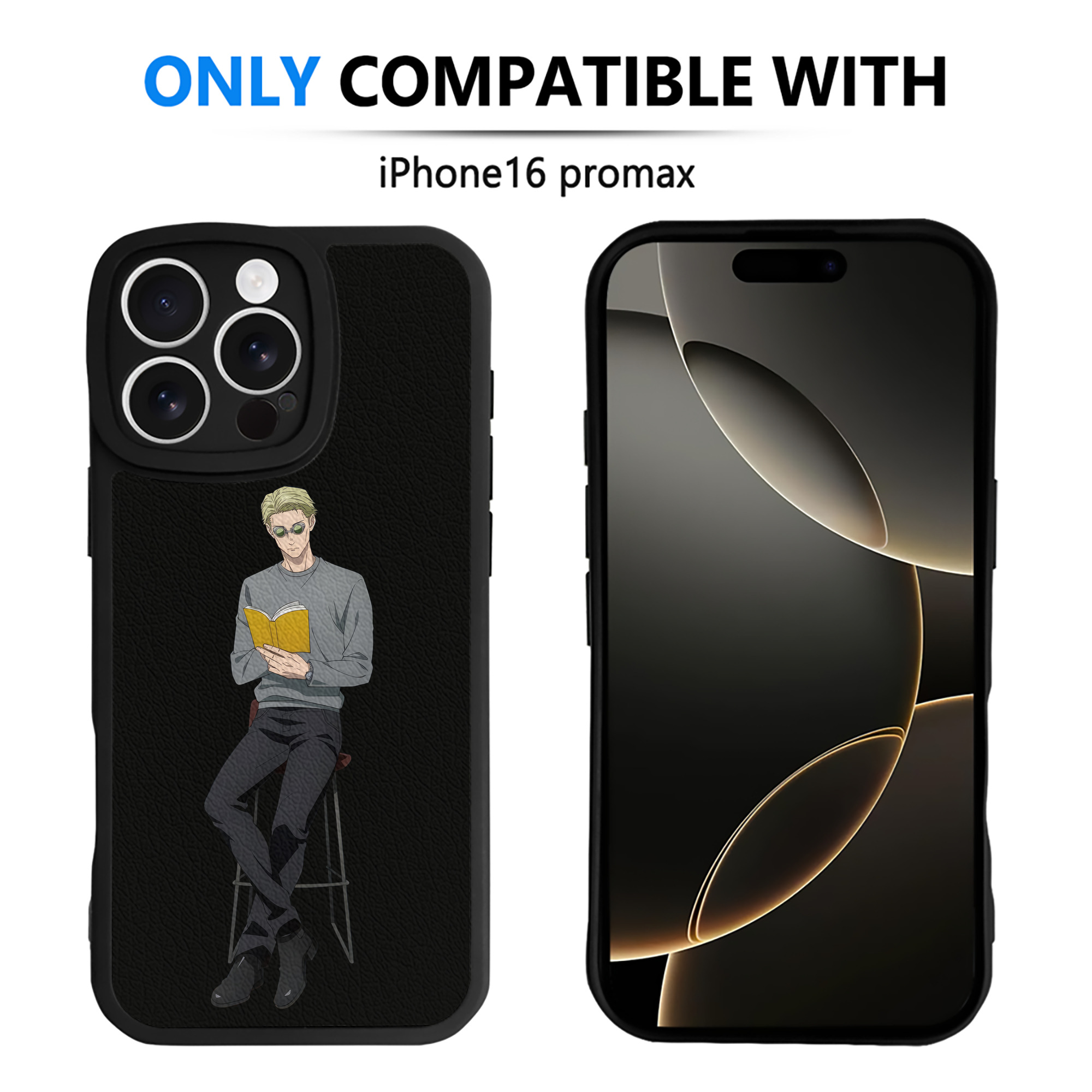（画像用） 呪術廻戦 Jujutsu Kaisen 【iPhone 16シリーズ対応】シリコンスマホケース（レザー調） 材質：シリコン